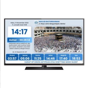 Jam Digital Masjid TV Led, Jam Sholat Masjid TV - Saladdin
