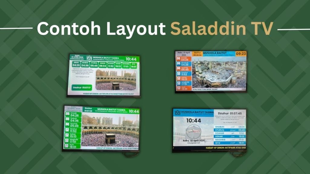 desain jam digital masjid
