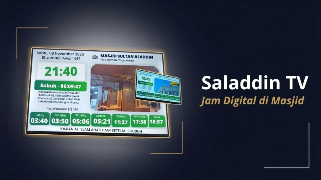 jam digital di masjid