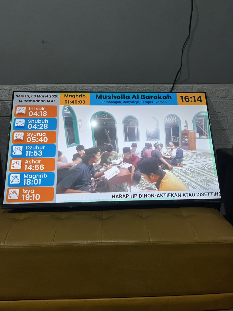jam dinding digital besar untuk masjid