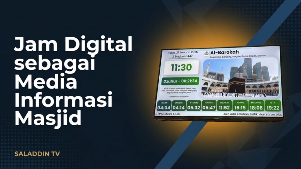 mengapa jam digital masjid penting 