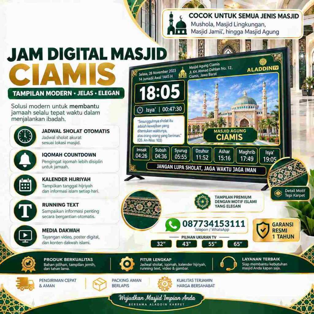 Jam Digital Masjid Ciamis
